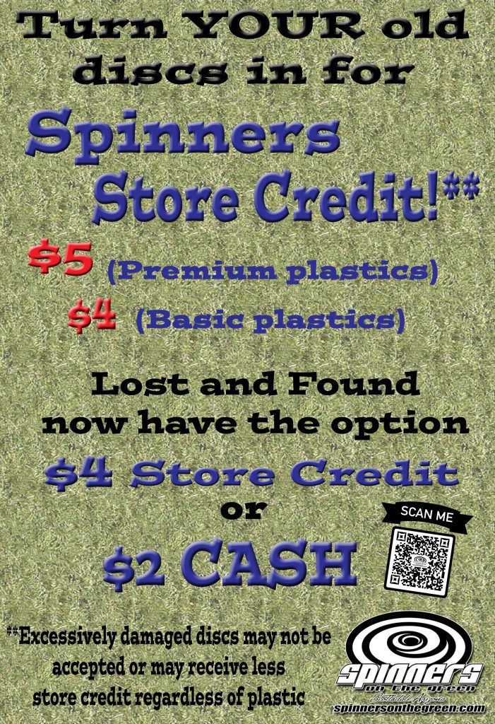 Trade-in your discs for store credit or cash!